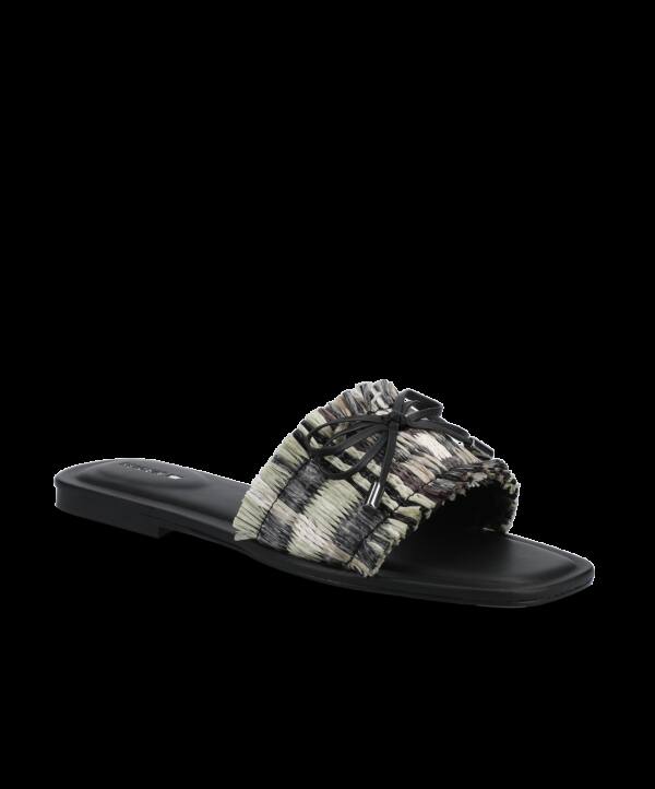 The Kiwi Bow – Black Multi Raffia