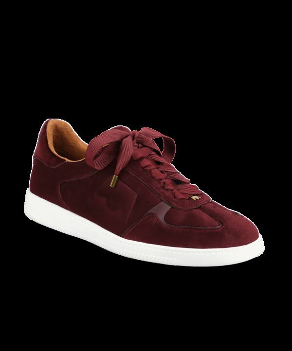 The Jay Sneaker – Burgundy Velvet