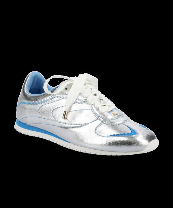 The Speedbird – Silver Metal Leather