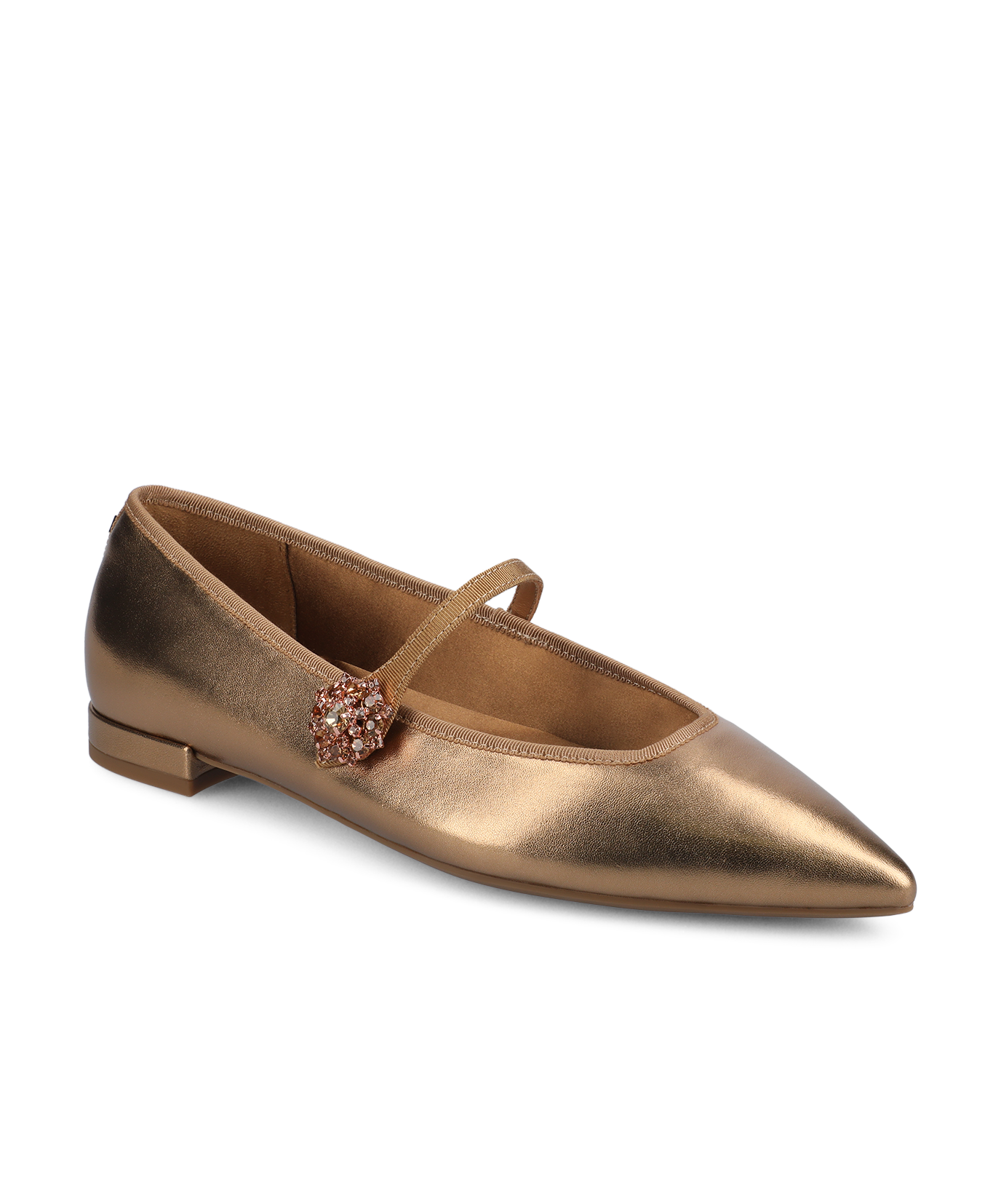 The Goldfinch 15 Mary Jane – Vintage Gold Metal Leather