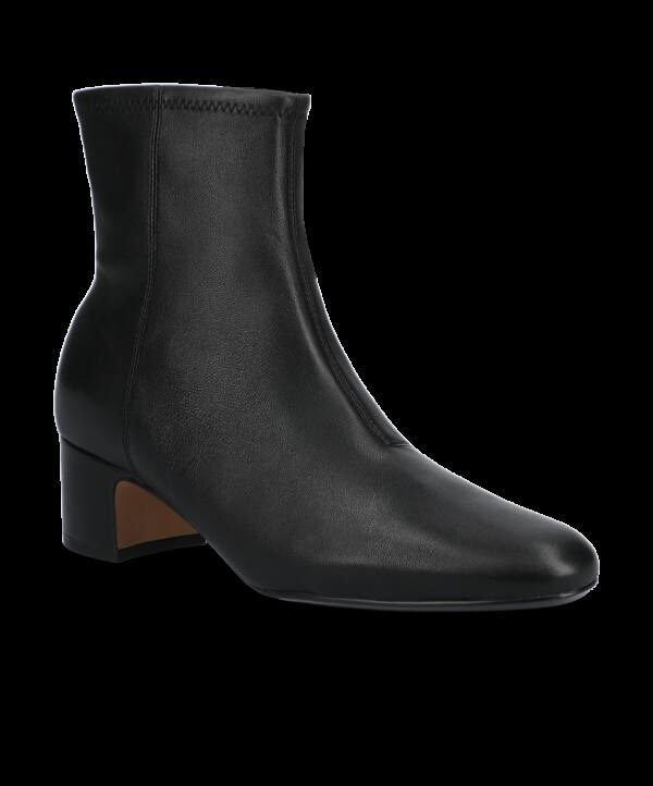 The Starling 50 Bootie – Black Stretch Leather