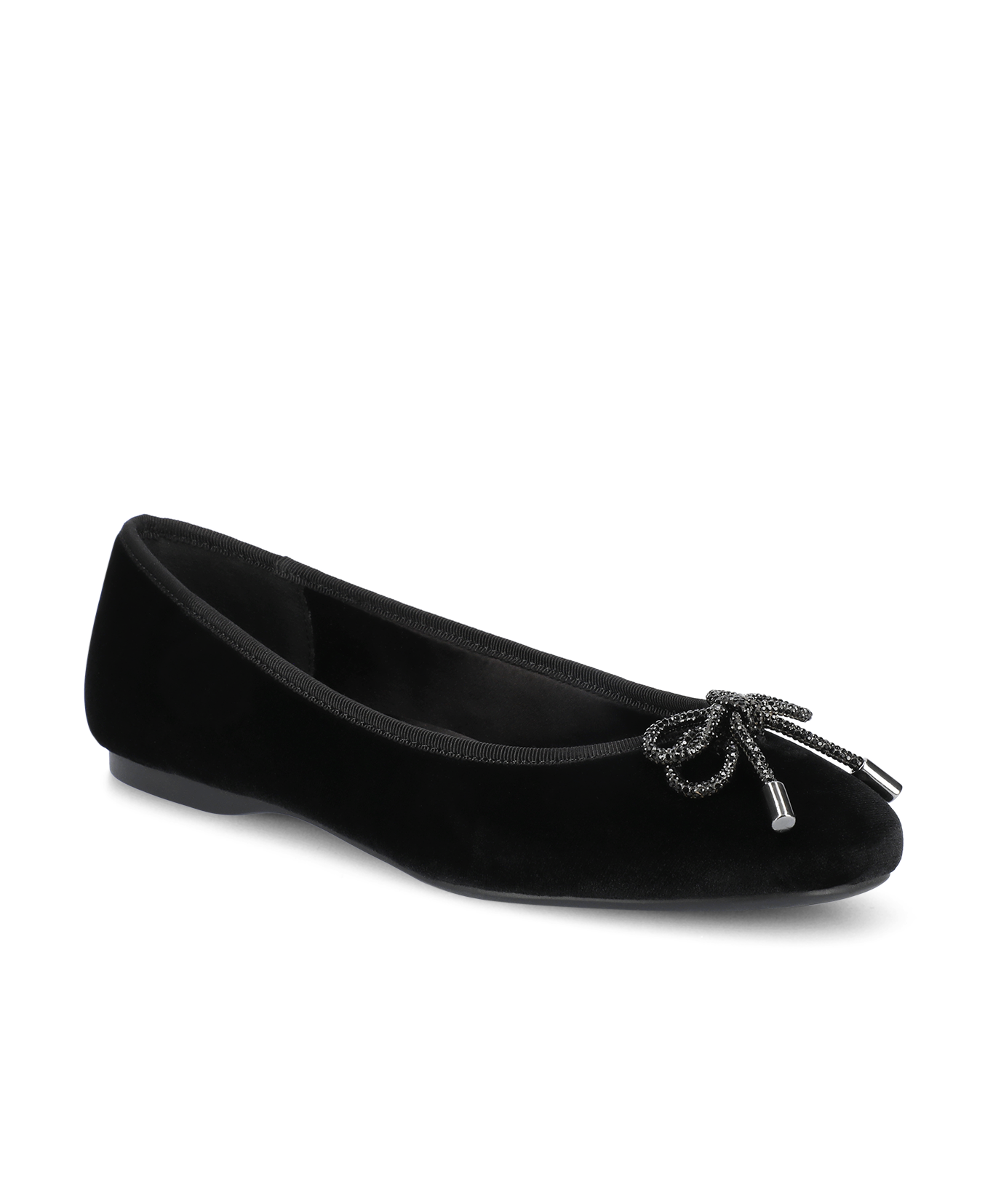 The Hummingbird – Black Velvet Jeweled Bow