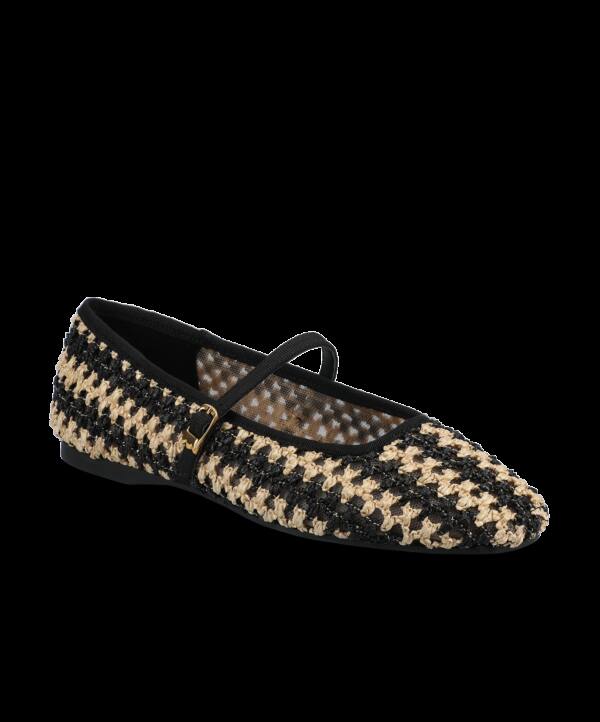 The Hummingbird Mary Jane – Black/Natural Openweave