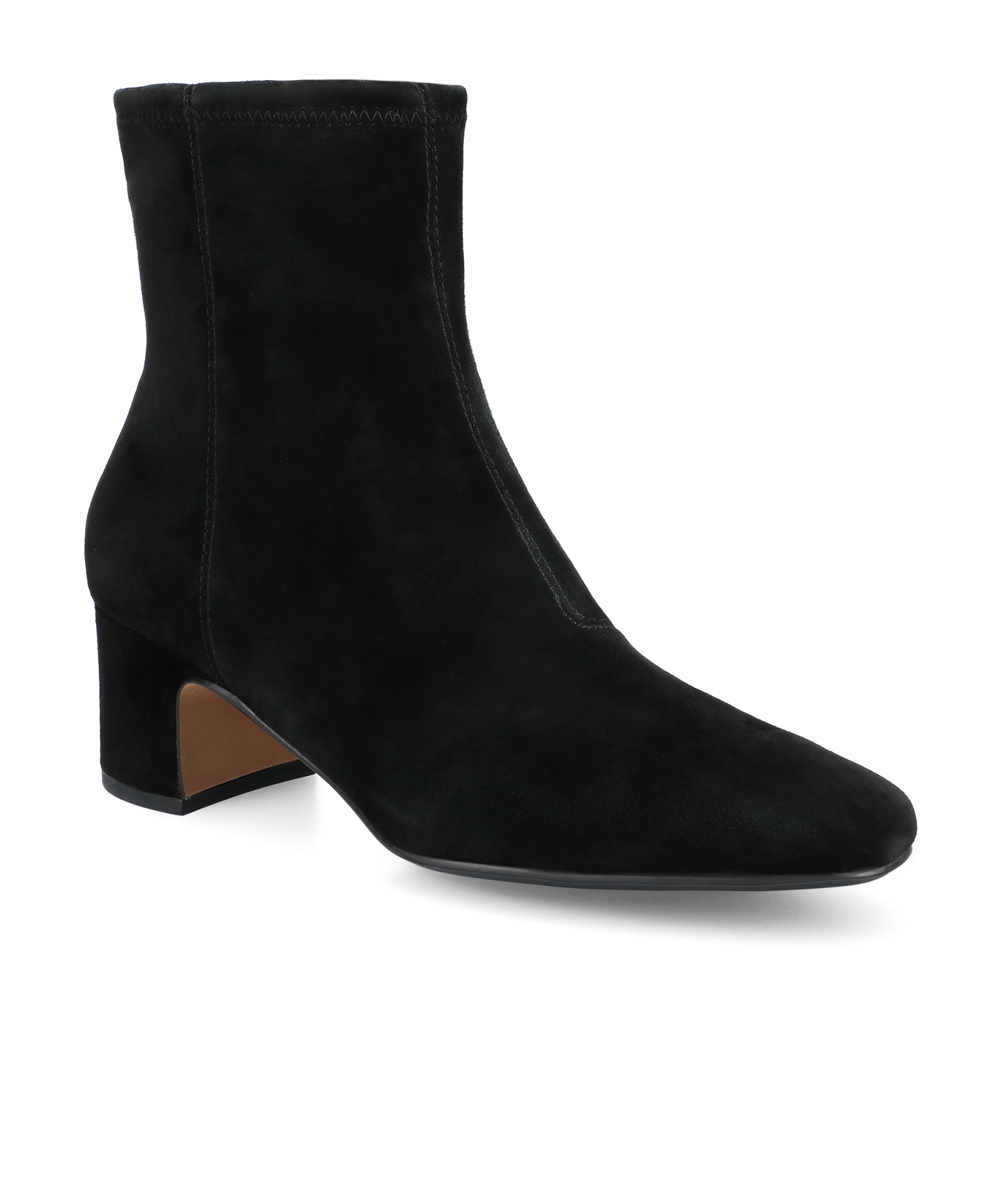 The Starling 50 Bootie – Black Stretch Suede