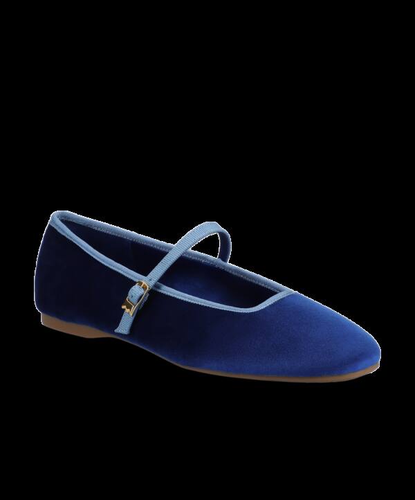 The Hummingbird Mary Jane – Empire Blue Velvet