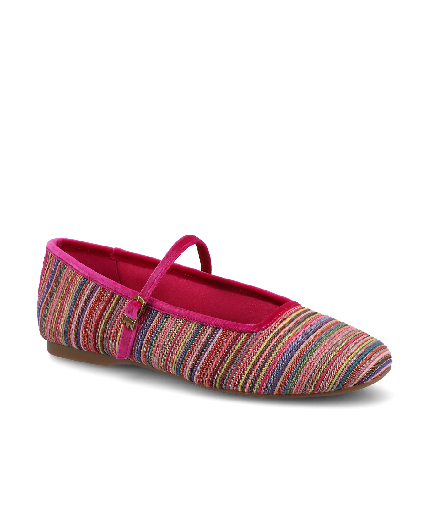 The Hummingbird Mary Jane Grosgrain – Hot Pink Multi Stripe
