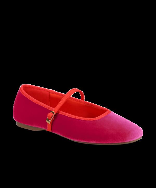 The Hummingbird Mary Jane – Hot Pink Velvet
