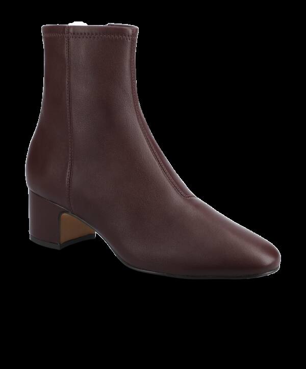 The Starling 50 Bootie – Burgundy Stretch Leather