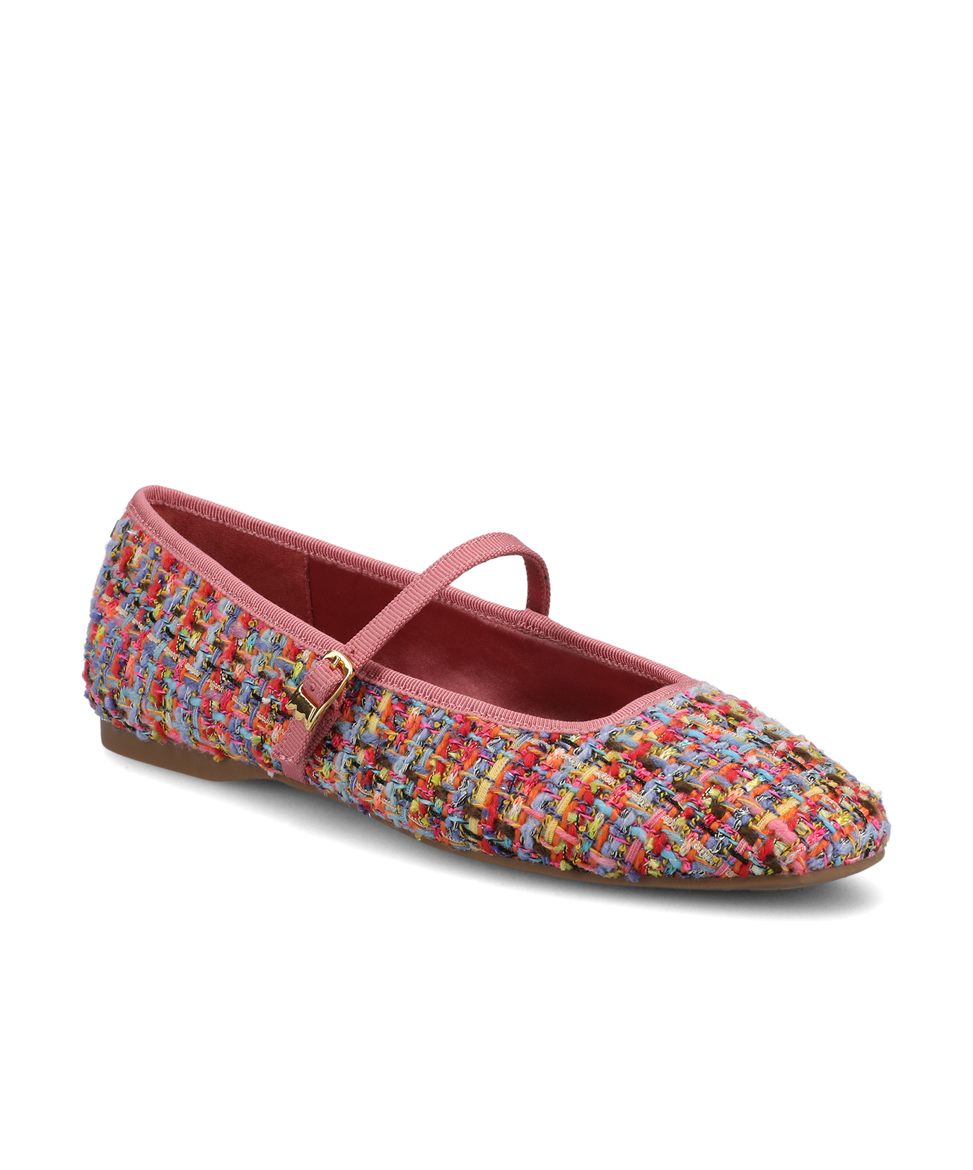The Hummingbird Mary Jane – Pink Multi Tweed