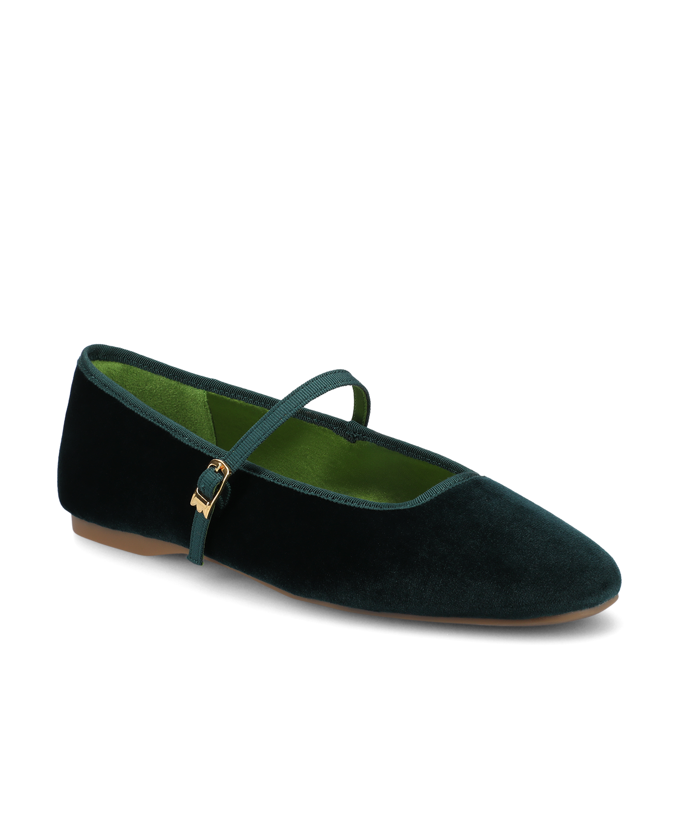 The Hummingbird Mary Jane – Royal Green Velvet