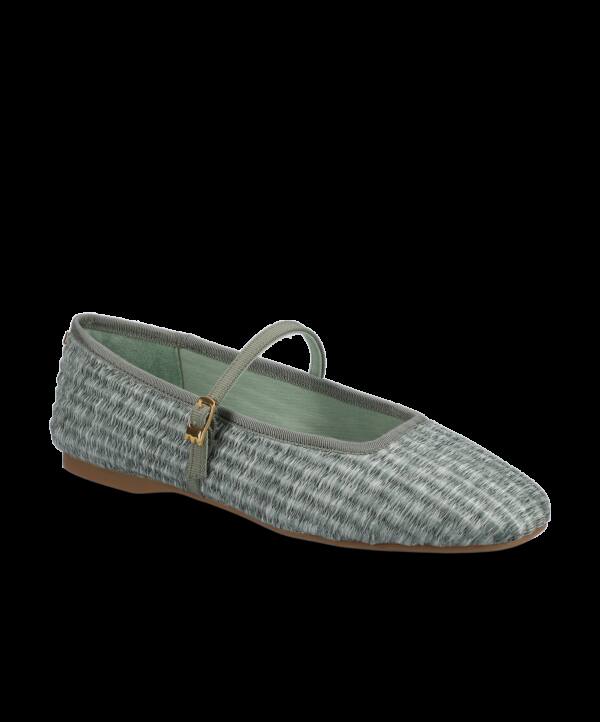 The Hummingbird Mary Jane – Seafoam Raffia