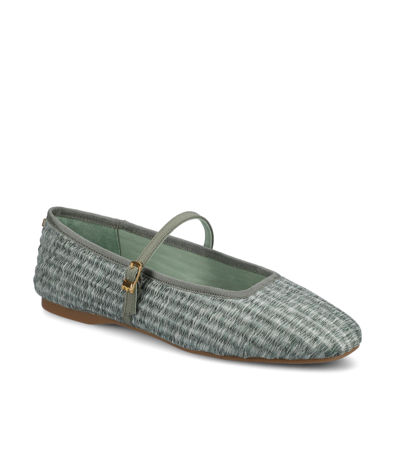 The Hummingbird Mary Jane – Seafoam Raffia