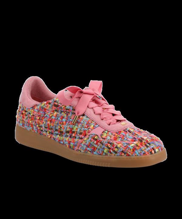 The Jay Sneaker – Pink Multi Tweed