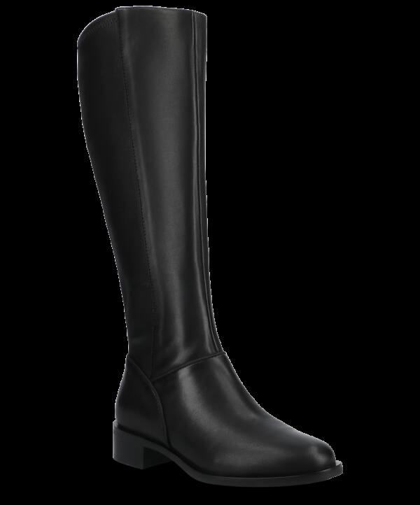 The Starling Tall Boot – Black Leather