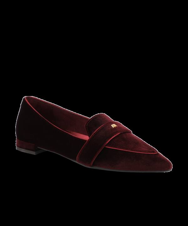 The Sparrow Loafer – Burgundy Velvet