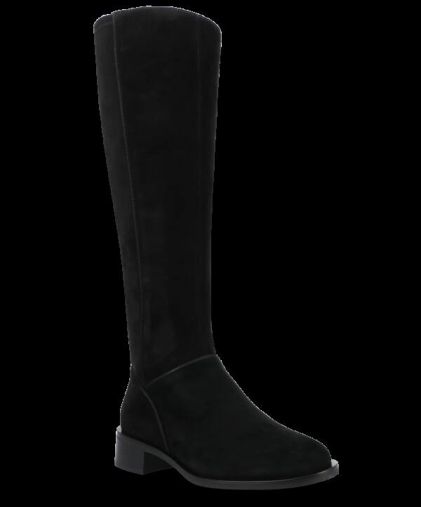 The Starling Tall Boot – Black Suede