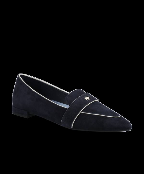 The Sparrow Loafer – Navy Suede