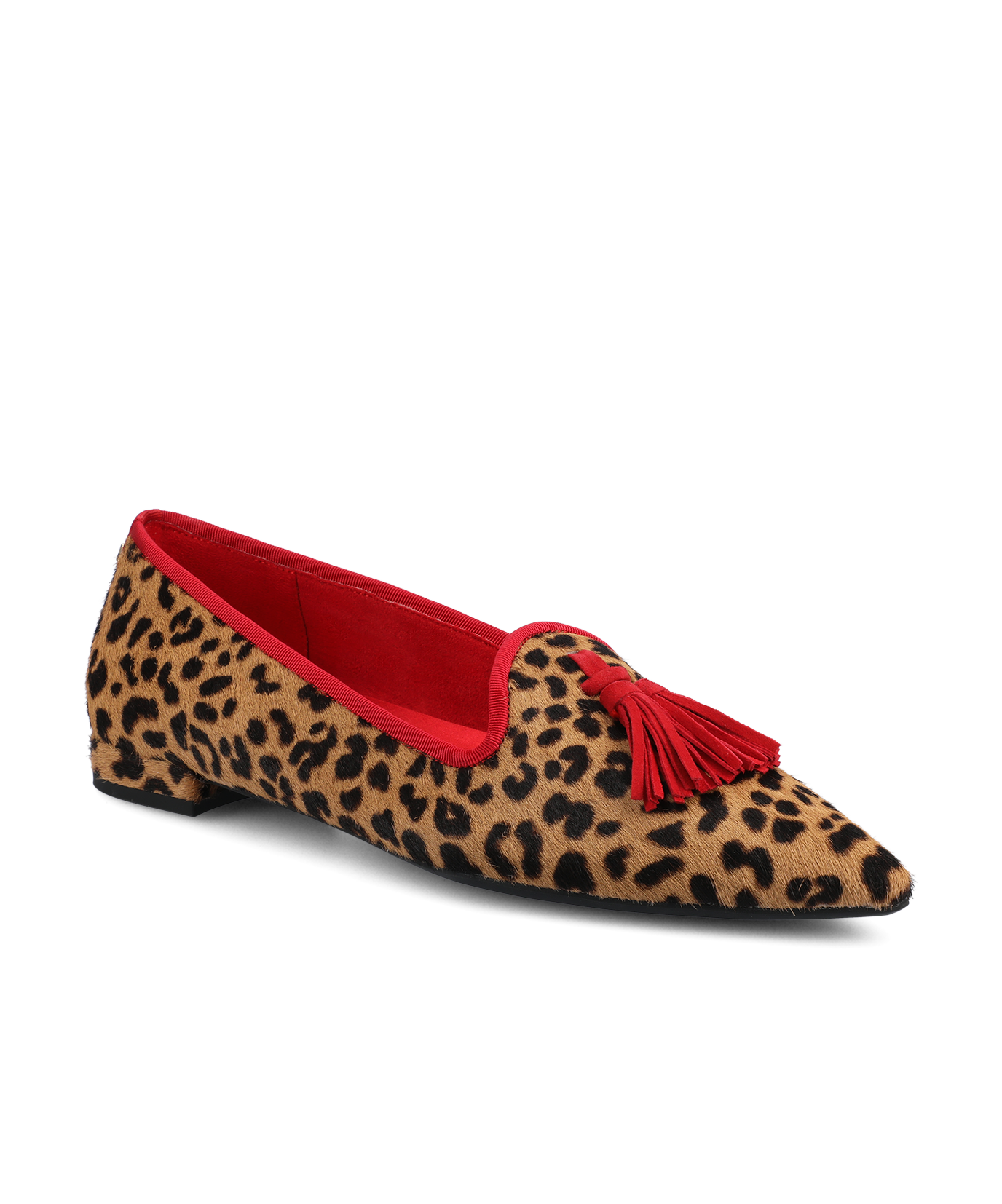The Starfinch 15 Tassel – Leopardprint Haircalf